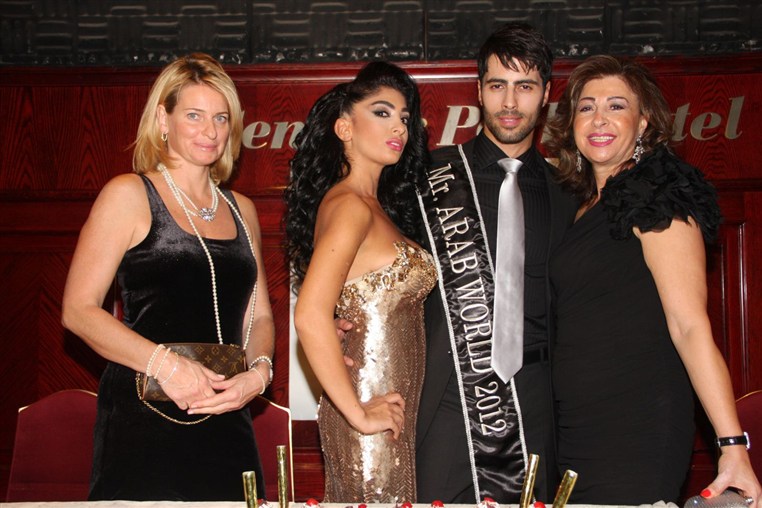 Press conference of Mr Arab world 2012